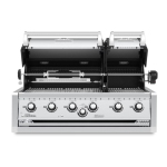 Broil King Imperial S 670 6 Burner Built-In Natural Gas Grill w/ Rear Burner & Rotisserie Kit - 957077 - Image 2