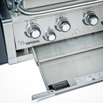 Broil King Imperial S 470 4 Burner Built-In Natural Gas Grill w/ Rear Burner & Rotisserie Kit - 956077 - Image 13