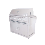 RCS Cutlass Pro 38 Inch Natural Gas Grill w/ Ceramic Briquette Tray Flame Tamers - RON38BCK - Image 5
