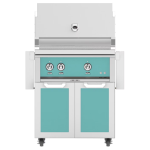 Hestan 30-Inch Natural Gas Grill W/ Rotisserie On Double Door Tower Cart - Bora Bora - GABR30-NG-TQ