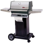 MHP TJK2 Natural Gas Grill With SearMagic Grids On Black Cart