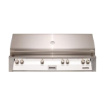 Alfresco ALXE 56-Inch Built-In Natural Gas All Grill With Sear Zone And Rotisserie in Signal White Matte - ALXE-56BFG-NG-SM9003