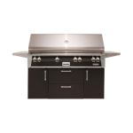 Alfresco ALXE 56-Inch Freestanding Natural Gas All Grill With Sear Zone And Rotisserie in Jet Black Matte - ALXE-56BFGC-NG-SM9005