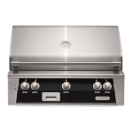 Alfresco ALXE 36-Inch Built-In Natural Gas Grill With Rotisserie in Jet Black Gloss - ALXE-36-NG-S9005
