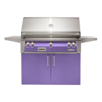 Alfresco ALXE 42-Inch Freestanding Natural Gas Grill With Sear Zone And Rotisserie in Blue Lilac - ALXE-42SZC-NG-S4005