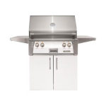 Alfresco ALXE 30-Inch Freestanding Natural Gas Grill With Sear Zone And Rotisserie in Signal White Matte - ALXE-30SZC-NG-SM9003