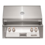 Alfresco ALXE 30-Inch Built-In Natural Gas Grill With Sear Zone And Rotisserie in Signal White Gloss - ALXE-30SZ-NG-S9003