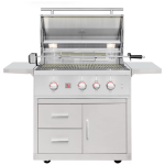 Summerset TRL Pro 32-in 3 Burner Natural Gas Grill on Deluxe Cart w/ Rear Infrared Burner & Rotisserie Kit