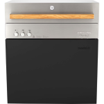 Flammkraft Model D Freestanding Natural Gas Grill & Model M Prep Center Module - Ivory Black - 1030978 - Image 3