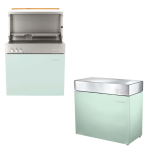 Flammkraft Model D Freestanding Natural Gas Grill & Model M Prep Center Module - Pool - 1030977