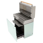 Flammkraft Model D Freestanding Natural Gas Grill & Model M Prep Center Module - Pool - 1030977 - Image 6