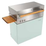 Flammkraft Model D Freestanding Natural Gas Grill & Model M Prep Center Module - Pool - 1030977 - Image 8