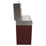 Flammkraft Model D Freestanding Natural Gas Grill & Model M Prep Center Module - Ruby - 1030976 - Image 7