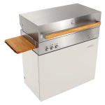 Flammkraft Model D Natural Gas Grill - Ivory White - 1030975 - Image 7