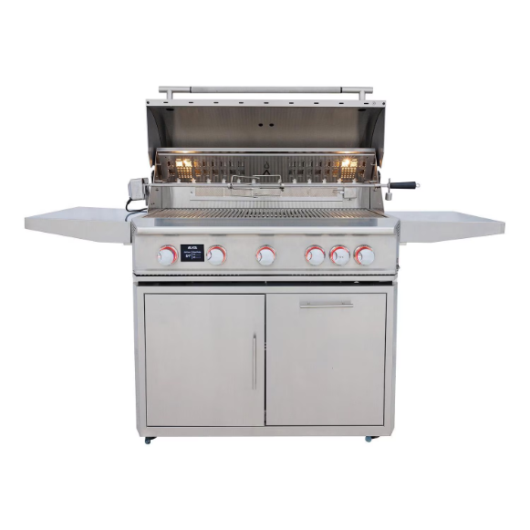 duttpack-13883 Blaze LTE PRO 40-in 5-Burner Propane Grill w/ Digital Temperature Screen & Rotisserie - Image 1