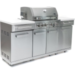 Mont Alpi Compact Series 6 Ft Propane Outdoor Kitchen Island in Stainless Steel - MA-957RS - Image 4