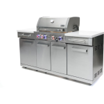 Mont Alpi Compact Series 6 Ft Propane Outdoor Kitchen Island in Stainless Steel - MA-957RS - Image 6