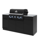 Broil King Baron 590i Shadow 5 Burner Propane Grill Center w/ Rotisserie Kit & Side Burner - Black - 876844 - Image 10