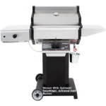 Phoenix SDBOCP Stainless Steel Propane Gas Grill Head On Black Aluminum Pedestal Cart - Image 2