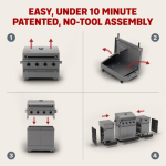 TYTUS Fresno Series 5-Burner Propane Island Grill in Gunmetal Gray  - TDT-021-0101 - Image 9