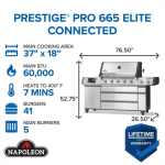 Napoleon Prestige PRO 665 Elite 5-Burner Propane Grill w/ Smart Technology & Electric Smoker Box - PRO665VXRSIBPSS - Image 4