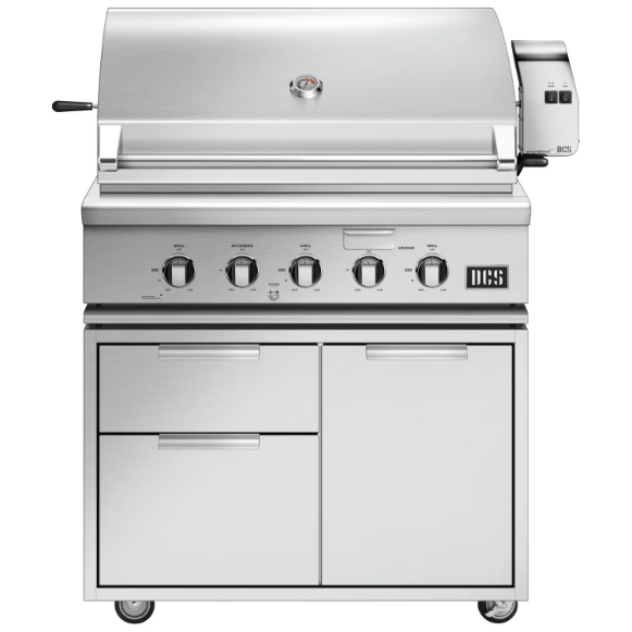 duttpack-14700 DCS Series 7 36-Inch Natural Gas Grill With Rotisserie On DCS CAD Cart - BH1-36R-N - Image 1