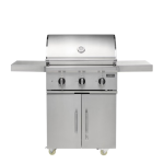 Coyote SL-Series 30-in 2-Burner Natural Gas Grill w/ Sear Burner, Rotisserie, & Safety Valve