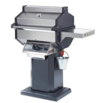 Phoenix Stainless Steel Propane Gas Grill Head On Black Aluminum Patio Base - SDBOPP