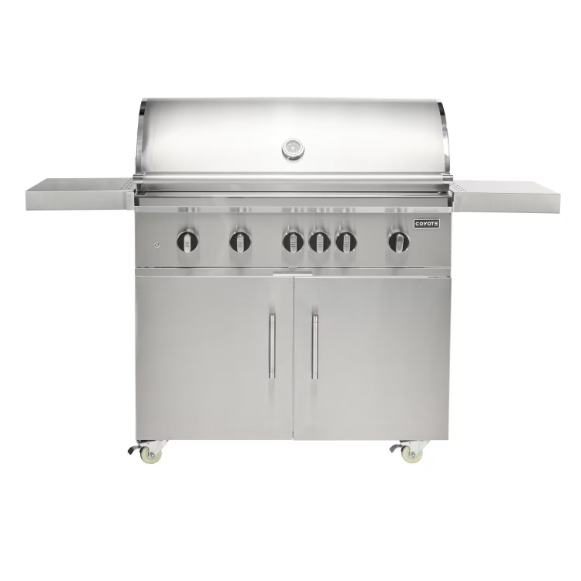 duttpack-15178 Coyote SL-Series 42-in 5-Burner Propane Grill w/ Sear Burner, Rotisserie, & Safety Valve - Image 1