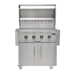 Coyote CL-Series 36-in 4-Burner Propane Grill w/ Lift-Assist Hood & Safety Valve - Image 11