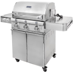 Saber Elite 1500 32-Inch 3-Burner Infrared Propane Gas Grill With Side Burner - R50SC1417 - Image 2