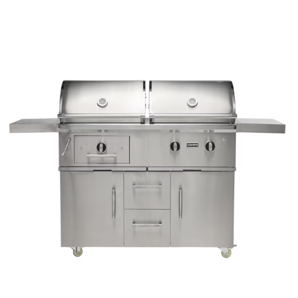duttpack-15457 Coyote 50-in Natural Gas / Charcoal Grill - Image 1