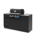 Broil King Baron 490i Shadow 4 Burner Natural Gas Grill Center w/ Rotisserie Kit & Side Burner - Black - 875847 - Image 2