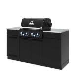 Broil King Baron 490i Shadow 4 Burner Natural Gas Grill Center w/ Rotisserie Kit & Side Burner - Black - 875847 - Image 3