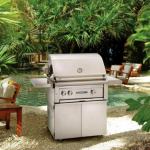 Lynx Sedona 30 Inch Natural Gas Grill On Cart w/ One ProSear & One SS Tube Burner - Image 2