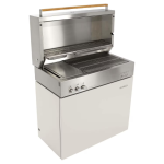 Flammkraft Model D Propane Gas Grill - Ivory White - 1029542 - Image 6