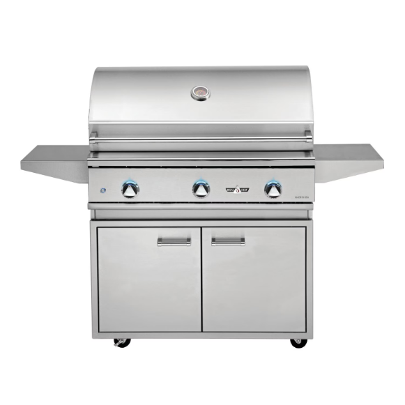duttpack-15963 Delta Heat 38-Inch 3-Burner Natural Gas Grill On Cart - Image 1