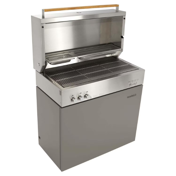 duttpack-15989 Flammkraft Model D Propane Gas Grill - Taupe - 1029541 - Image 1