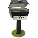 Broilmaster P3-XFN Premium Natural Gas Grill On Black In-Ground Post