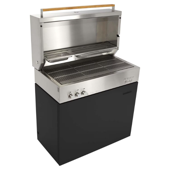 duttpack-16059 Flammkraft Model D Propane Gas Grill - Ivory Black - 1029545 - Image 1