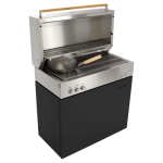 Flammkraft Model D Propane Gas Grill - Ivory Black - 1029545 - Image 7