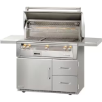 Alfresco ALXE 42-Inch Freestanding Propane Gas Grill On Refrigerated Cart With Rotisserie - ALXE-42RFG-LP