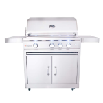 RCS Cutlass Pro 30 Inch Propane Grill w/ Ceramic Briquette Tray Flame Tamers - RON30BLPCK