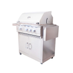 RCS Cutlass Pro 30 Inch Propane Grill w/ Ceramic Briquette Tray Flame Tamers - RON30BLPCK - Image 8