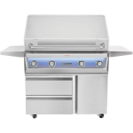 Twin Eagles Eagle One 42-Inch 3-Burner Natural Gas Grill with Sear Zone & Infrared Rotisserie Burner On Deluxe Cart - TE1BQ42RS-N