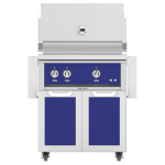Hestan 30-Inch Propane Gas Grill W/ Rotisserie On Double Door Tower Cart - Prince - GABR30-LP-BU
