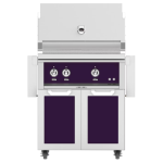 Hestan 30-Inch Propane Gas Grill W/ Rotisserie On Double Door Tower Cart - Lush - GABR30-LP-PP