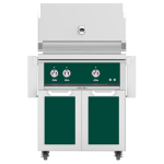 Hestan 30-Inch Propane Gas Grill W/ Rotisserie On Double Door Tower Cart - Grove - GABR30-LP-GR