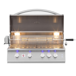 Summerset Sizzler Pro 32-in 4 Burner Built-In Propane Gas Grill w/ Rear Infrared Burner -SZRPRO32L