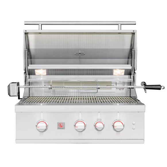 duttpack-1998 Summerset TRL Pro 32-in 3 Burner Built-In Propane Gas Grill w/ Rear Infrared Burner & Rotisserie Kit - TRLPRO32L - Image 1